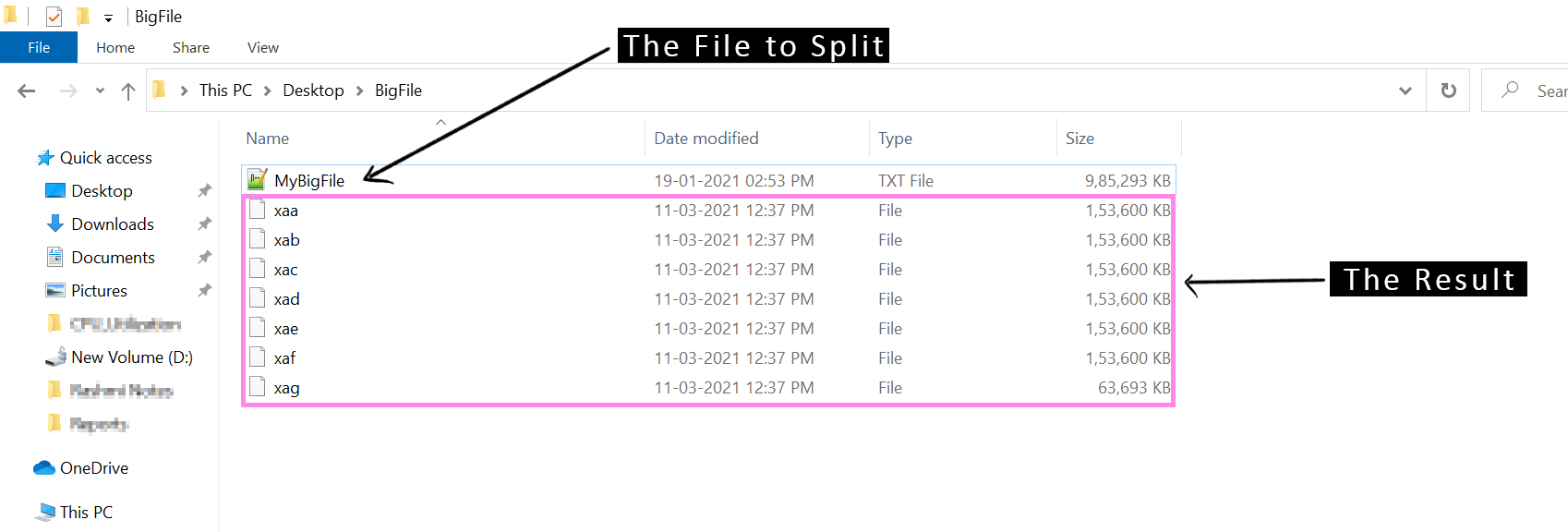 Split Large Text file into smaller parts - Tech Blogs